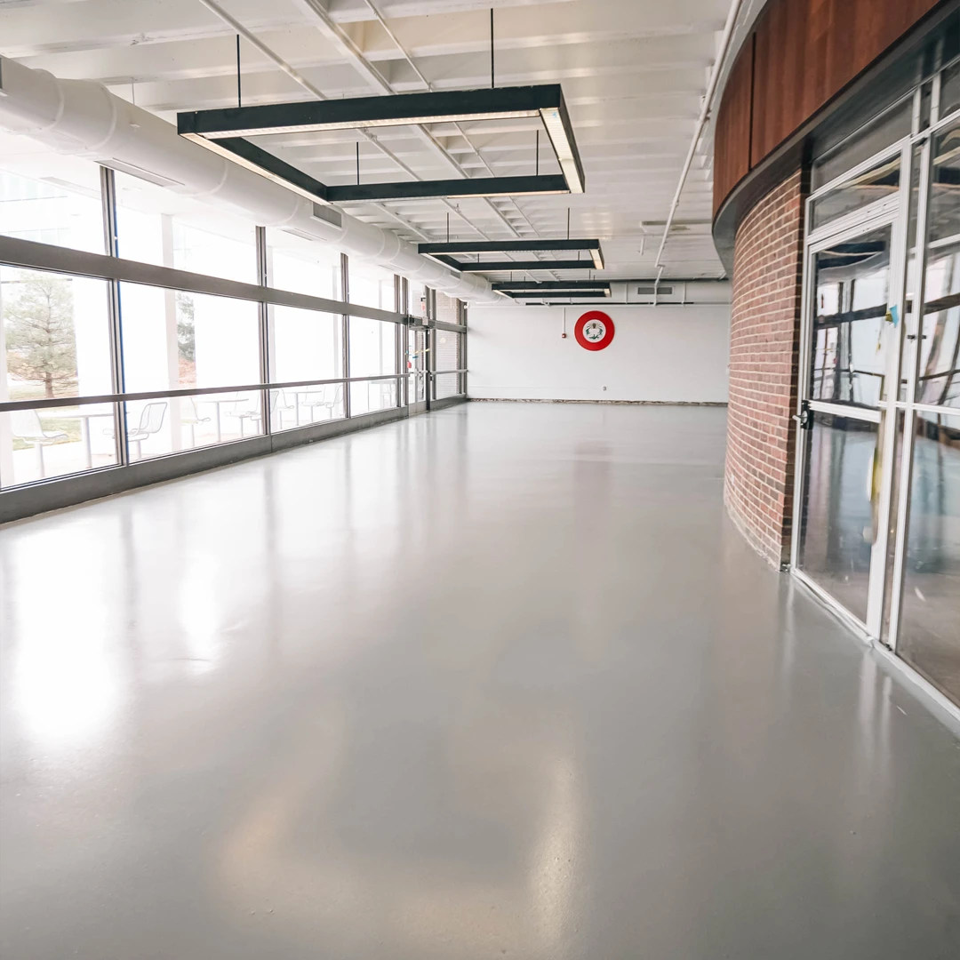 Commercial Space Solid Epoxy Flooring by Good Boy Coatings