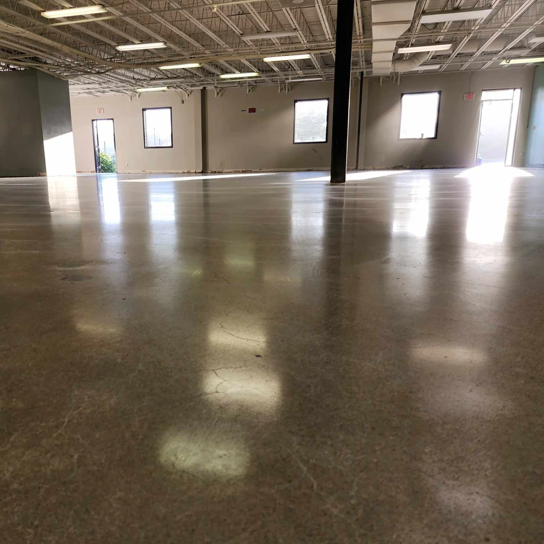 Industrial Space Polished Concrete Flooring by Good Boy Coatings