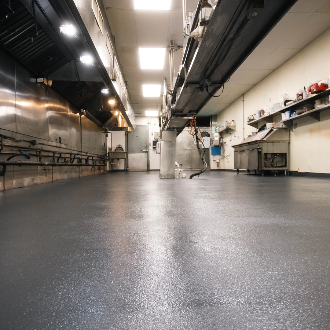 Commercial Space Textured, Non-Slip Epoxy Flooring by Good Boy Coatings