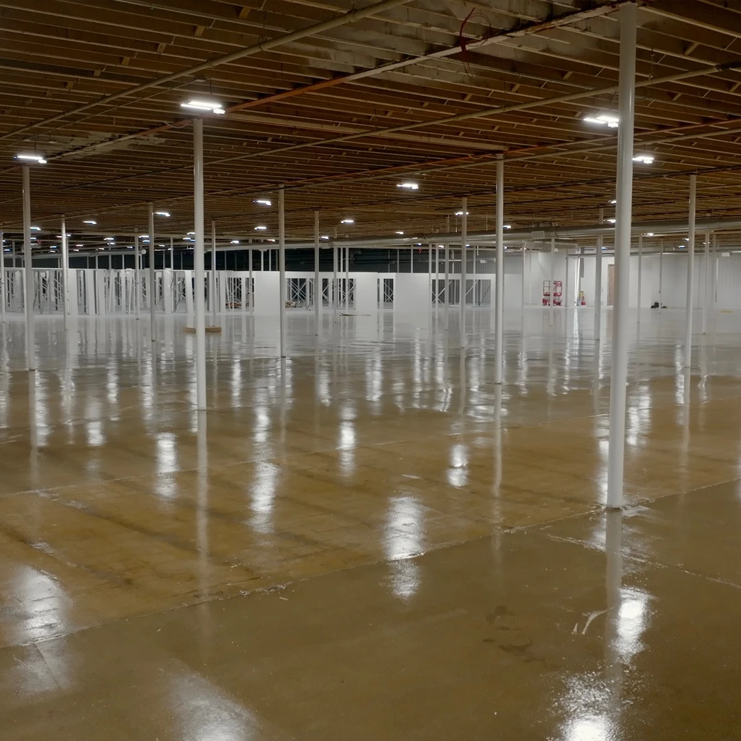Industrial Space Polished Concrete Flooring by Good Boy Coatings