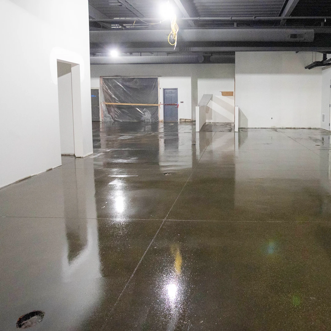 Commercial Basement Epoxy Flooring by Good Boy Coatings