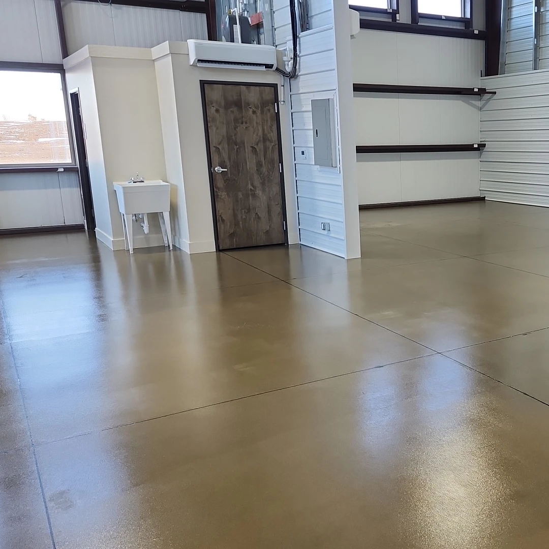 Commercial Space Polished Concrete Flooring by Good Boy Coatings