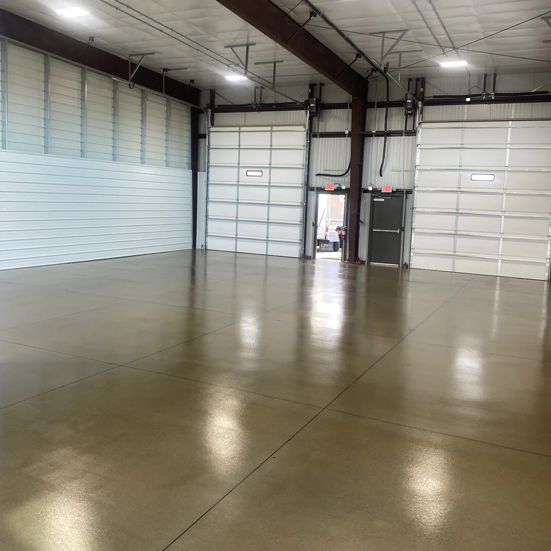 Commercial Space Polished Concrete Flooring by Good Boy Coatings