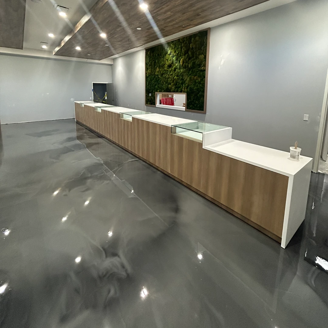 Commercial Metallic Marble Flooring